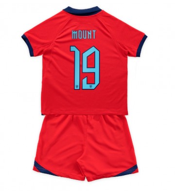England Mason Mount #19 babykläder Bortatröja barn VM 2022 Korta ärmar (+ Korta byxor)
